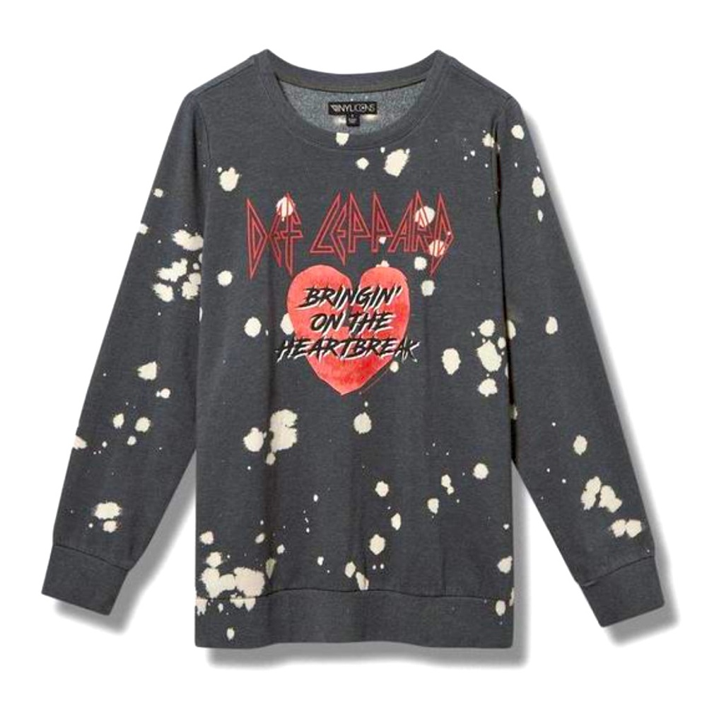 Nwt torrid 
Def Leppard Cozy Fleece Crew Sweatshirt